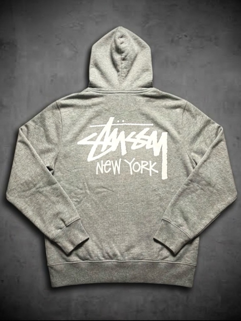 🆕 Stussy Stock New York Exclusive Zip Up Hooded Sweatshirt Large